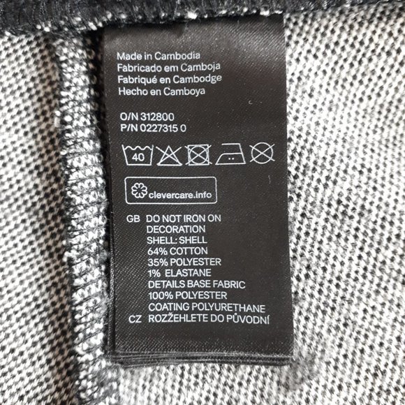 Divided Black White Circle Mini Skirt - Picture 7 of 8